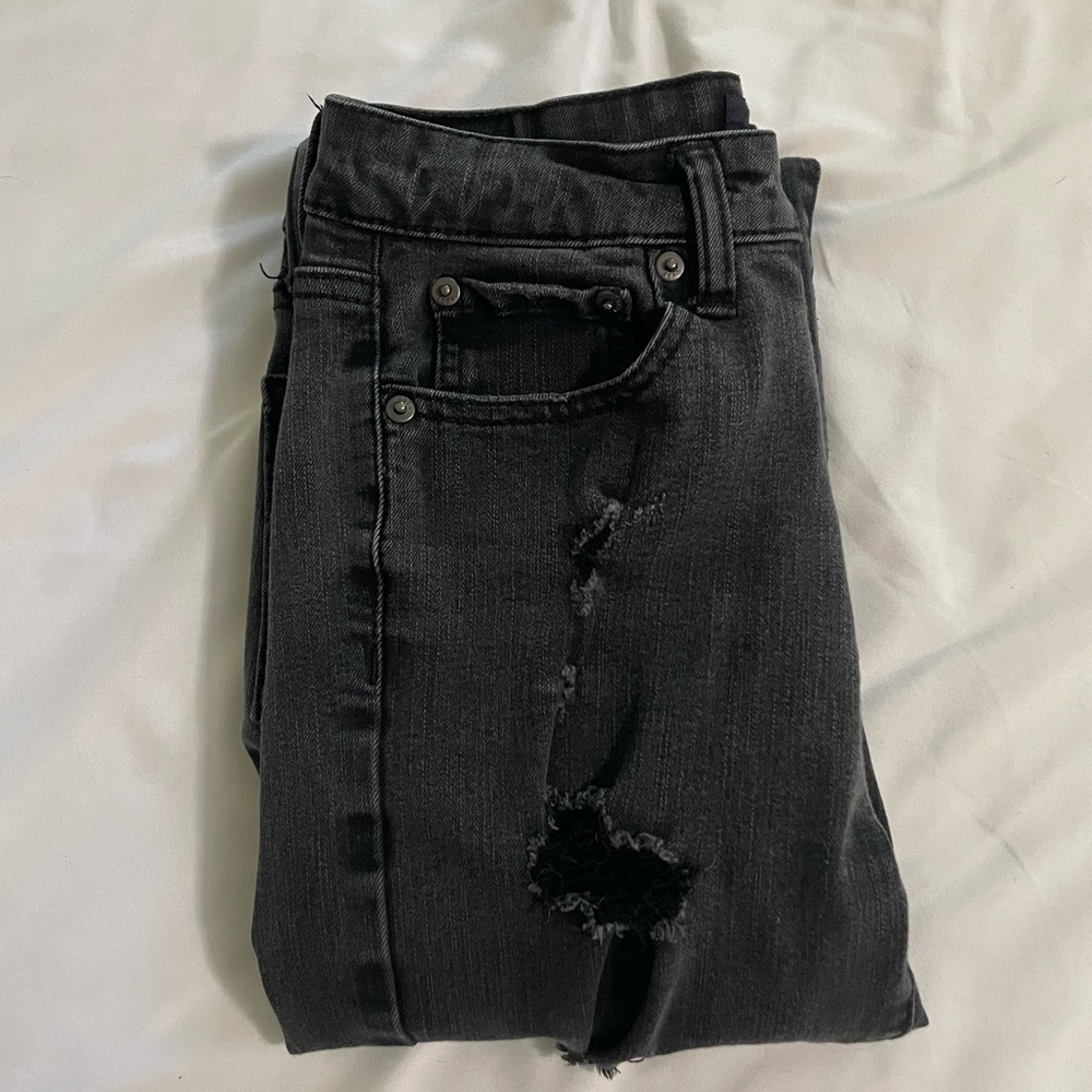 Aéropostale Black Ripped Skinny Jeans
